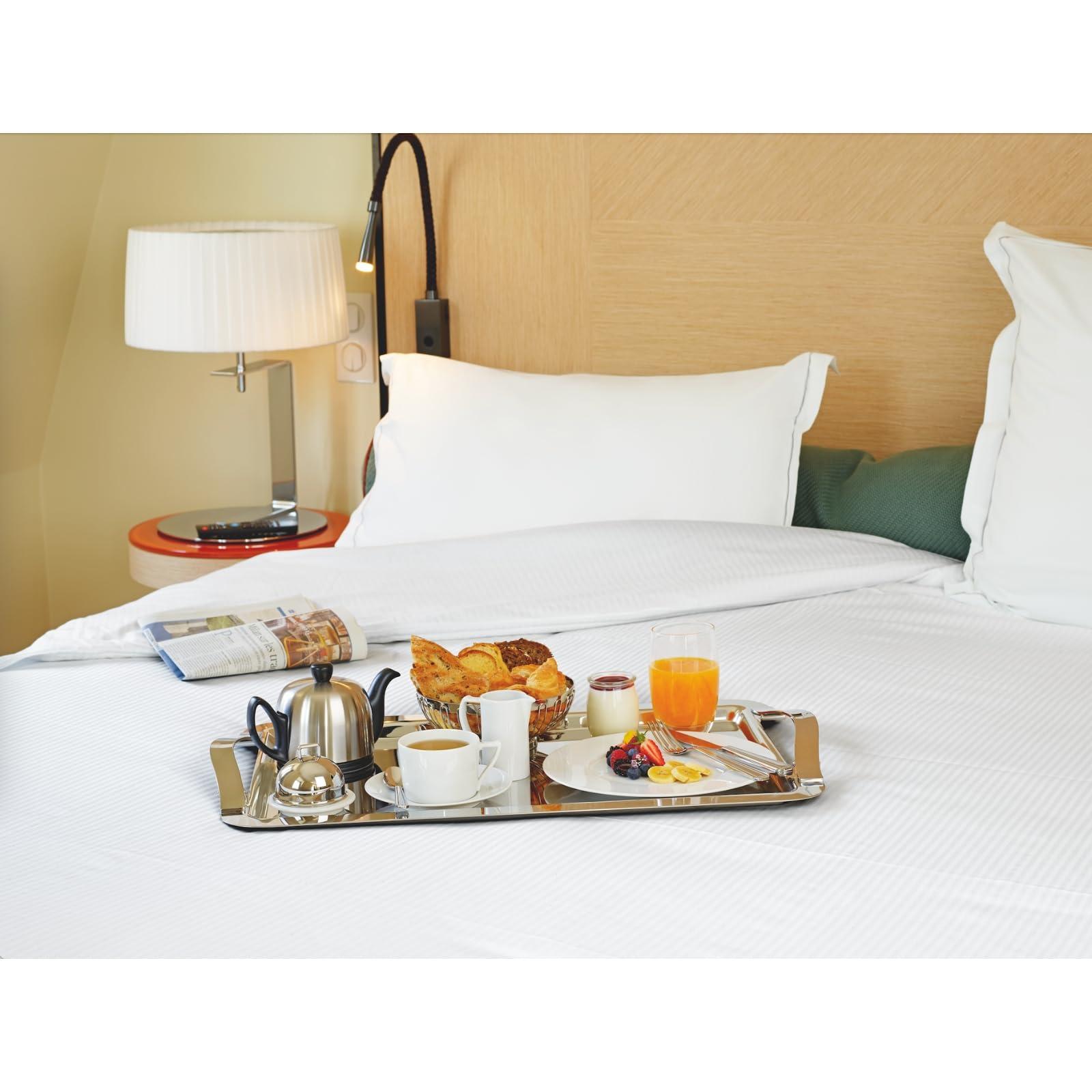 DEGRENNE Degrenne Salam Luxury French Tea Pot - Porcelain Teapot for Stovetop with Bronze Aluminum Cover, Ceramic Tea Kettle for Loose Tea, Removable Infuser, 6 Cup Capacity, 36oz - Black