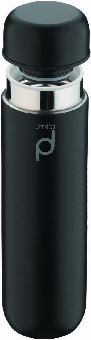 Grunwerg Grunwerg Drinkpod Vacuum Insulated Capsule Flask, 300ml, Black