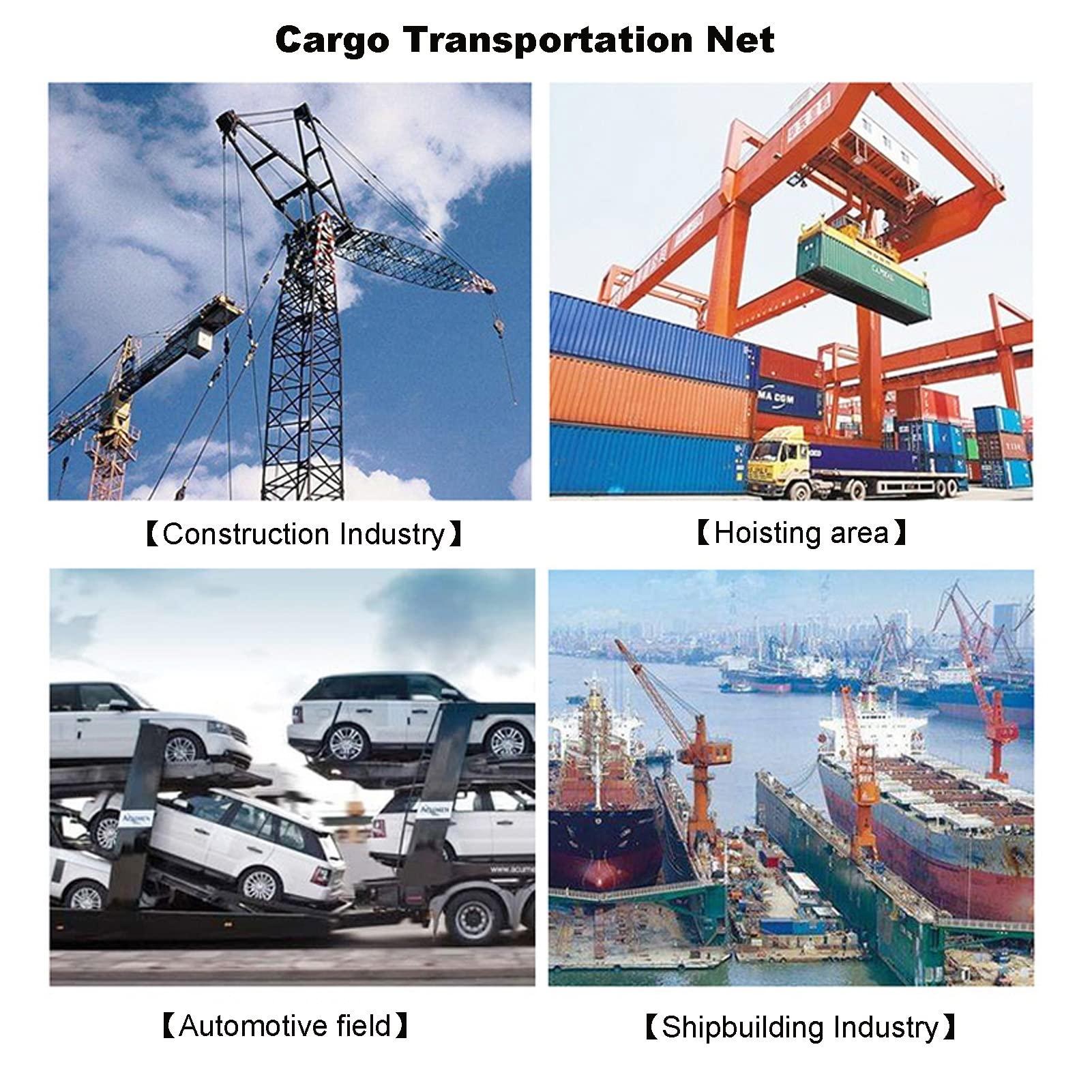 HGFSGGGREEHY Cargo Lifting Net - Material Loading Handling Straps, Cargo Net Straps Sling Hoisting Net, Lifting Cargo Netting, Outdoor Play Expansion Climbing Rope Net, Bungee Cargo Net (Size : 2x2/load: 2T) ()