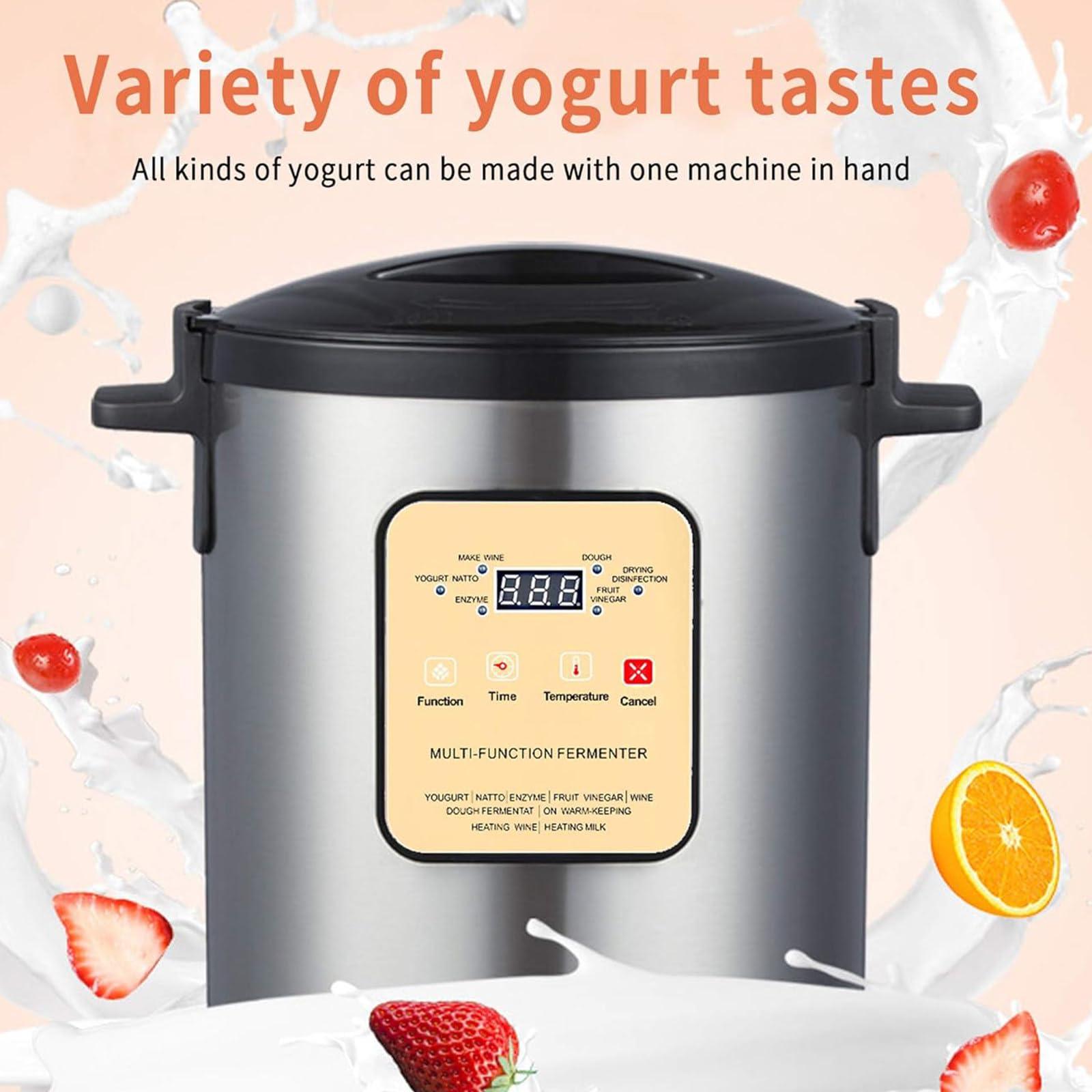 YXCUSAM YXCUSAM Commercial Fermenter,12L Yogurt Maker Machine, Adjustable Temperature & Time Control,for Natto Fermentation