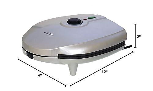 Brentwood Brentwood AR-136 6 Piece Non-Stick Arepa Maker Silver, 1\"