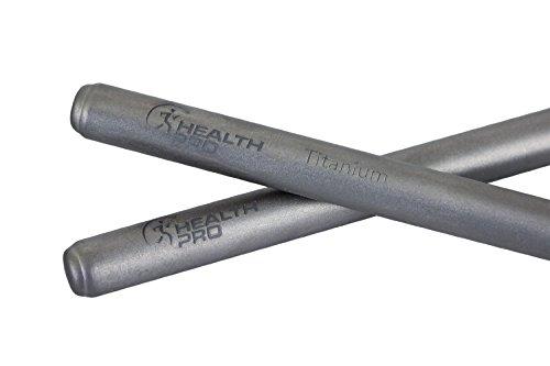 ProHealth HealthPro Titanium (TI) Super Strong Lightweight Professional Chopsticks with Storage Bag (2)