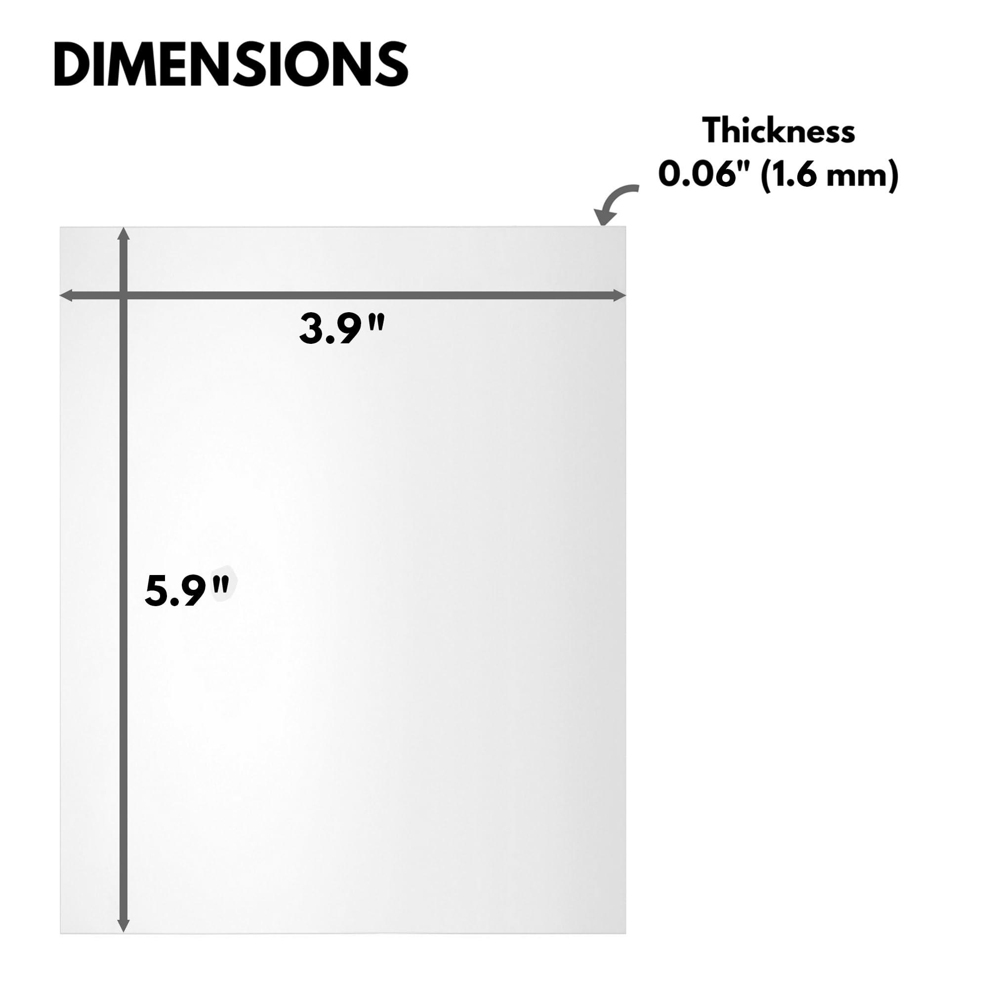 Icona Bay Icona Bay 4x6 Picture Frame Heat-Strengthened Glass Replacement (4 x 6, 2 Pack) 4 by 6 Photo Frame Replacement Glass, 4x6 Inches Real Glass Cover