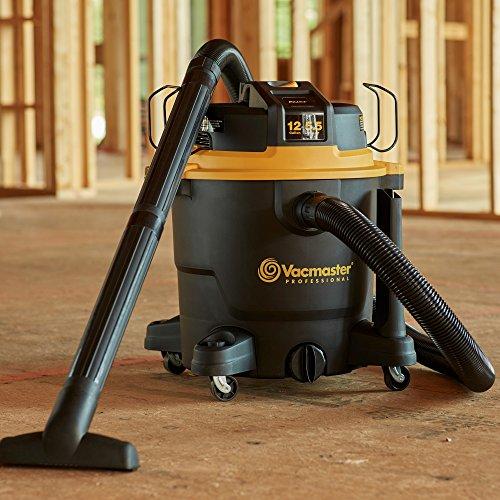 Vacmaster Vacmaster Professional Wet/Dry Vac, 12 Gallon, Beast Series, 5.5 HP 2-1/2\" Hose (VJH1211PF0201) , Black