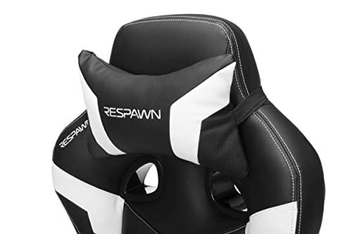 RESPAWN RESPAWN 110 Ergonomic Gaming Chair with Footrest Recliner - Racing Style High Back PC Computer Desk Office Chair - 360 Swivel, Adjustable Lumbar Support, Headrest Pillow, Padded Armrests - 2021 White