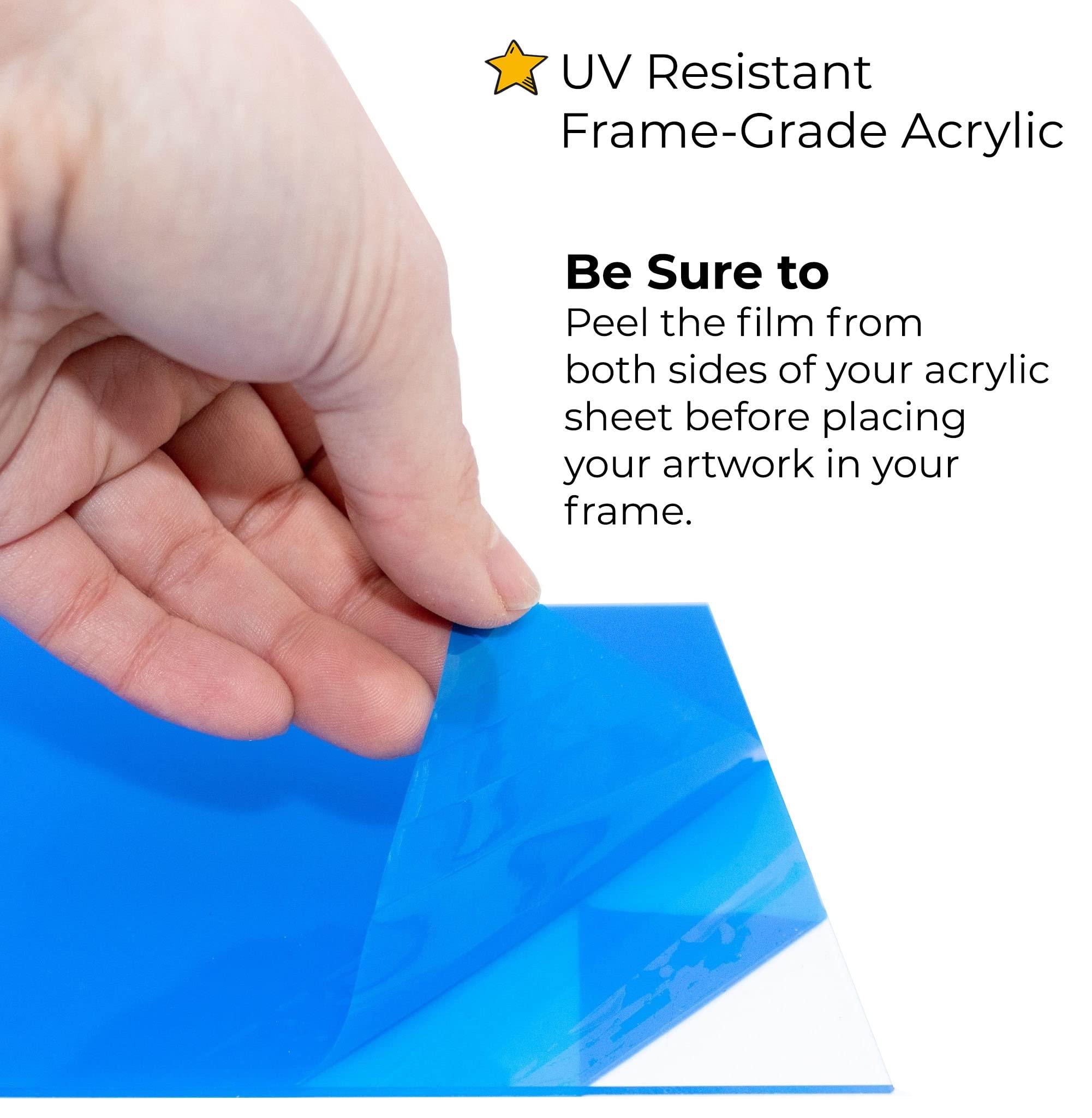 CountryArtHouse CountryArtHouse 27x38 Frame Black Barnwood Picture Frame Includes UV Acrylic Plexiglass, Acid Free Foam Backing Board and Hanging Hardware