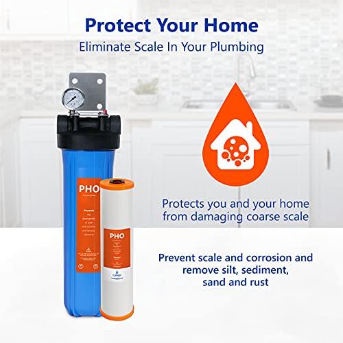 EXPRESS WATER Express Water WH100SP Anti Scale Whole House Water Filter System, Blue