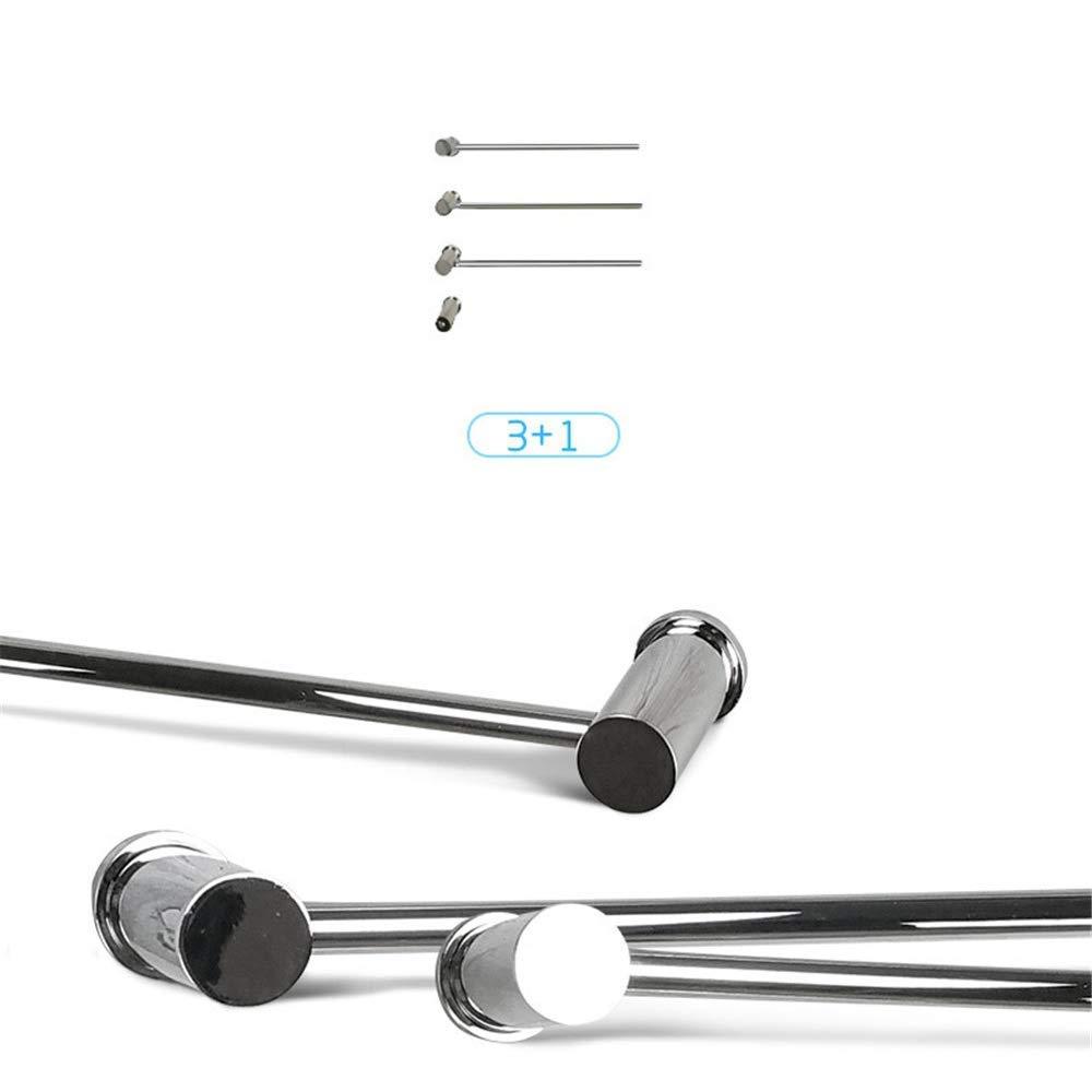 NMDCDH NMDCDH Wall Mounted Electric Towel Rack, Stainless Steel Heated Towel Rail Radiator with 3 Rod, Hard Wire Electric Towel Rack, for Bathroom, Polished