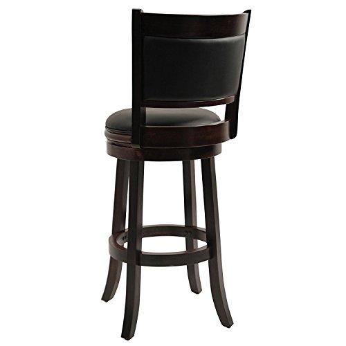 Boraam Boraam Augusta Bar Height Swivel Stool, 29-Inch, Cappuccino, 2-Pack