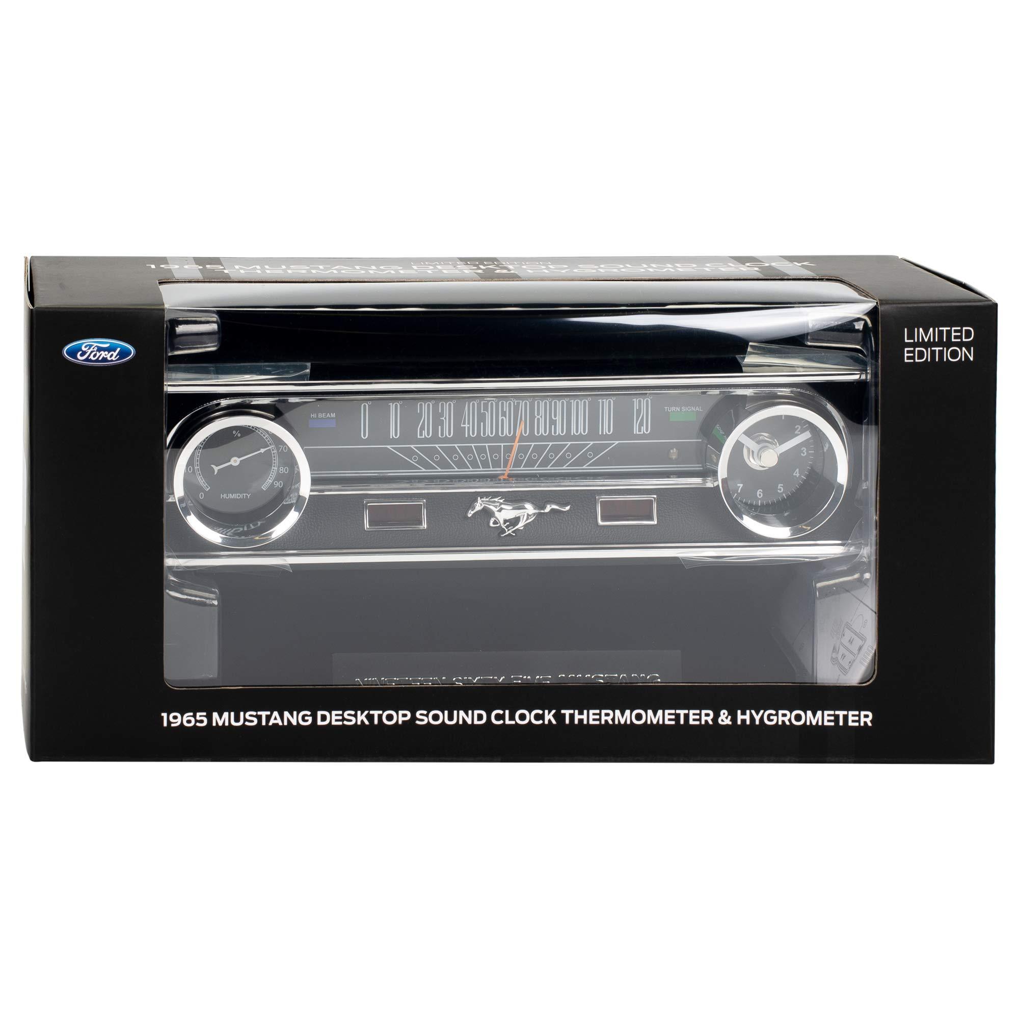 Mark Feldstein & Associates Mark Feldstein & Associates Ford 1965 Mustang Vintage Dashboard Tabletop Desk Thermometer Sound Clock