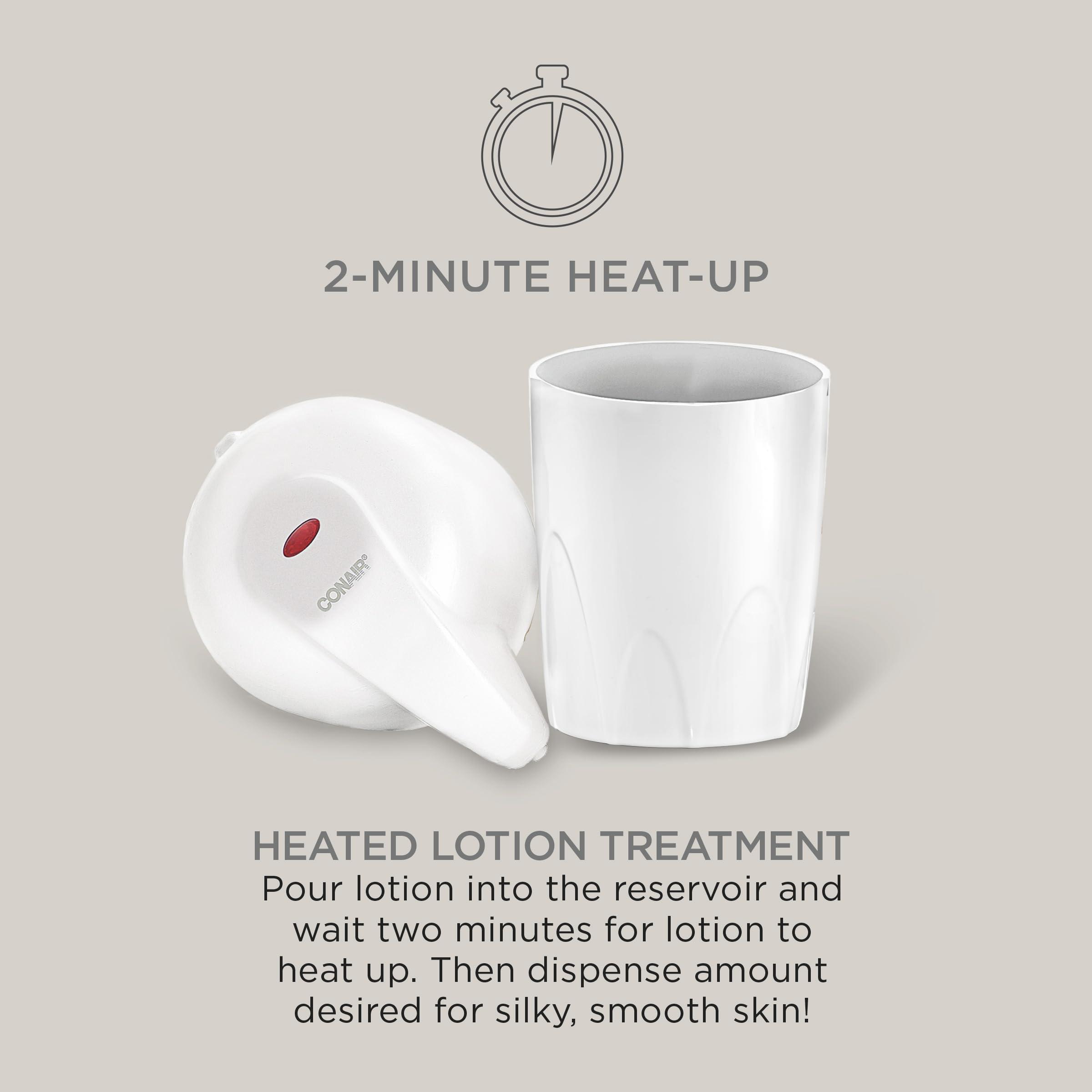 Conair True Glow by Conair Lotion Warmer - Heated Lotion Dispenser for Body and Hand Lotion - White