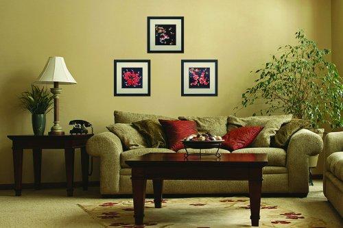 King Silk Art King Silk Art 100% Handmade Embroidery Framed Red & Black Japanese Koi Oriental Wall Hanging Art Asian Decoration Tapestry Artwork Picture Gifts 32004WFB1