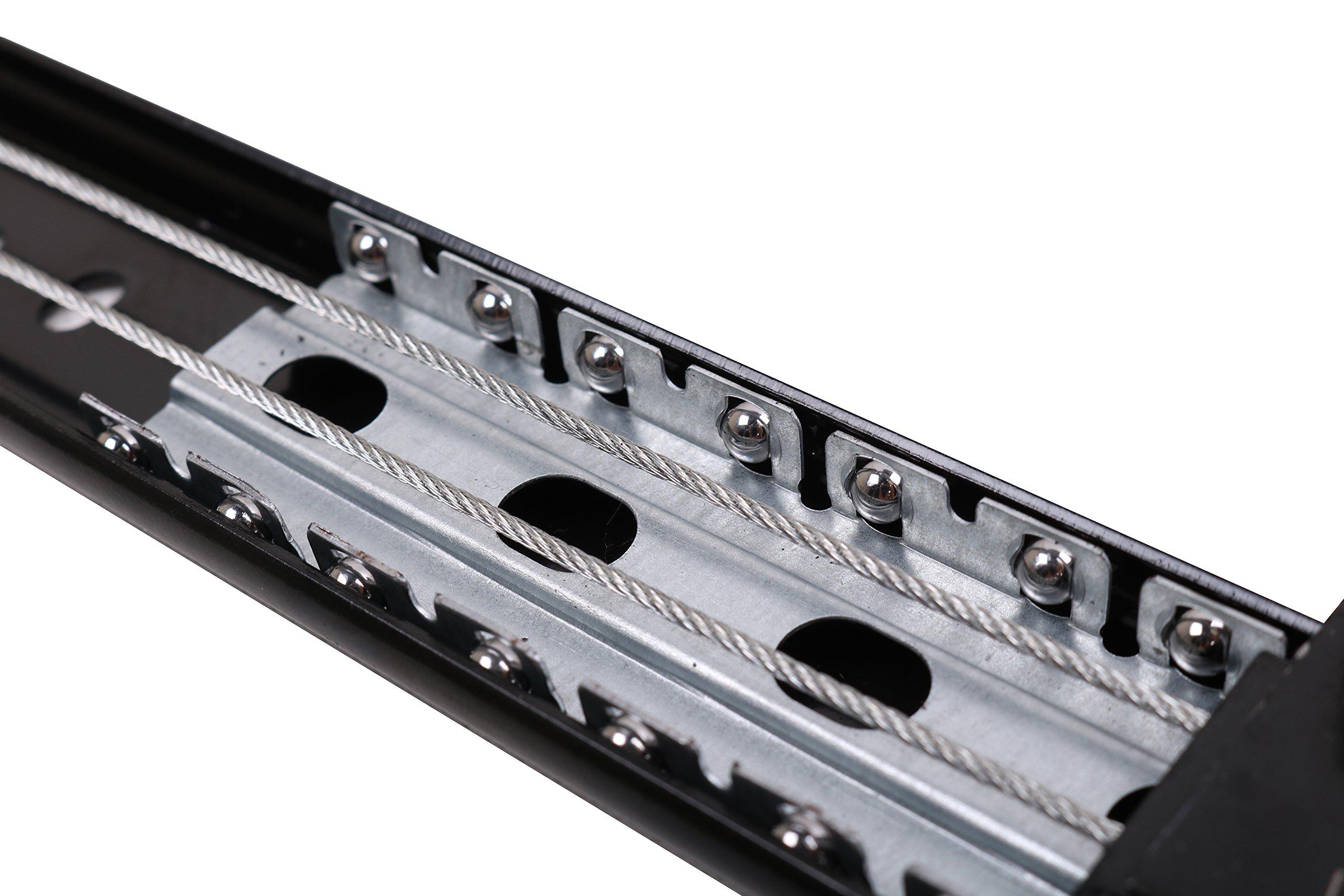 ECLV ECLV 33 1/2\'\' Table Leaf Sliding Brackets Dining Table Extender Brackets Coffee Table Slides,Computer Desk Extender,Black