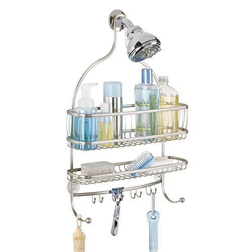 iDesign iDesign York Lyra Jumbo Hanging Shower Organizer - 16" x 4" x 22.5", Satin
