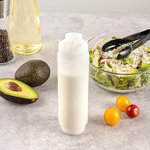 Restaurantware Restaurantware 16oz. FIFO Inverted Plastic Squeeze Bottle with Refill and Dispensing Lids - First In First Out - Perfect for Restaurants Catering and Food Trucks - 1ct box