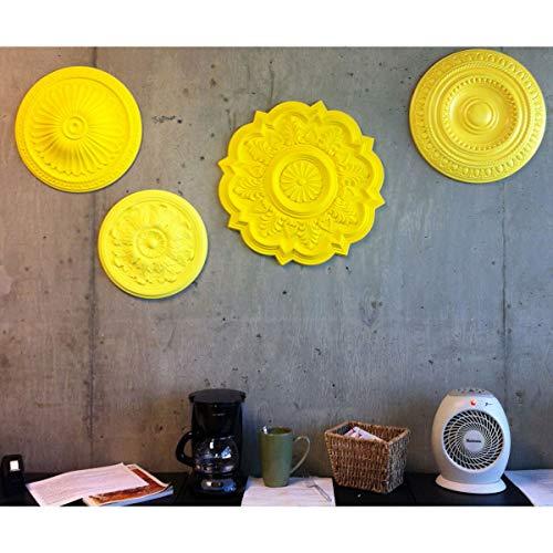 Ekena Millwork Ekena Millwork CM12LESHF Legacy Acanthus Ceiling Medallion, 12 3/4\"OD x 7/8\"P (Fits Canopies up to 3 1/2\"), Hand-Painted Stone Hearth