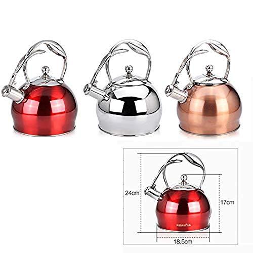 HOMEFC Tea Kettle Best Induction Stainless Steel Surgical Whistling Teapot -Tea Pot for Stove Top