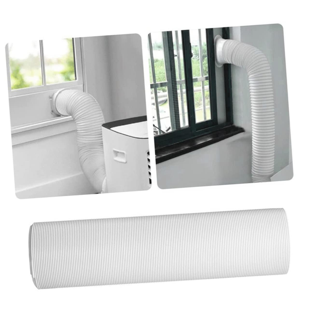 PRETYZOOM PRETYZOOM Easy Install AC Hose for Portable Air Universal Flexible Exhaust Hose Adapter No Tools Needed