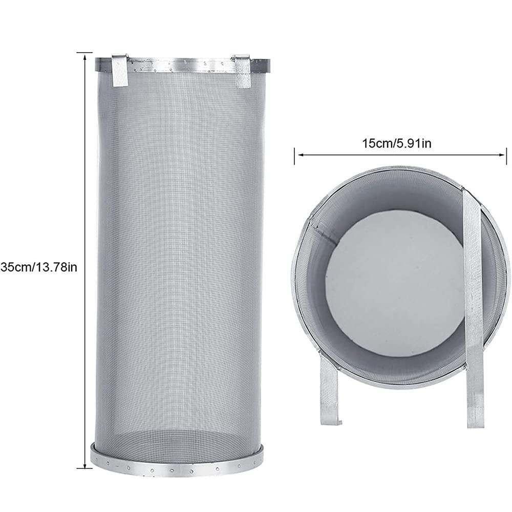 MNSSRN MNSSRN Refined Beer Filter Basket, Hops Filter, Red Wine Filter, Brewing Accessories are Solid and Durable, Malt Filter,30cm