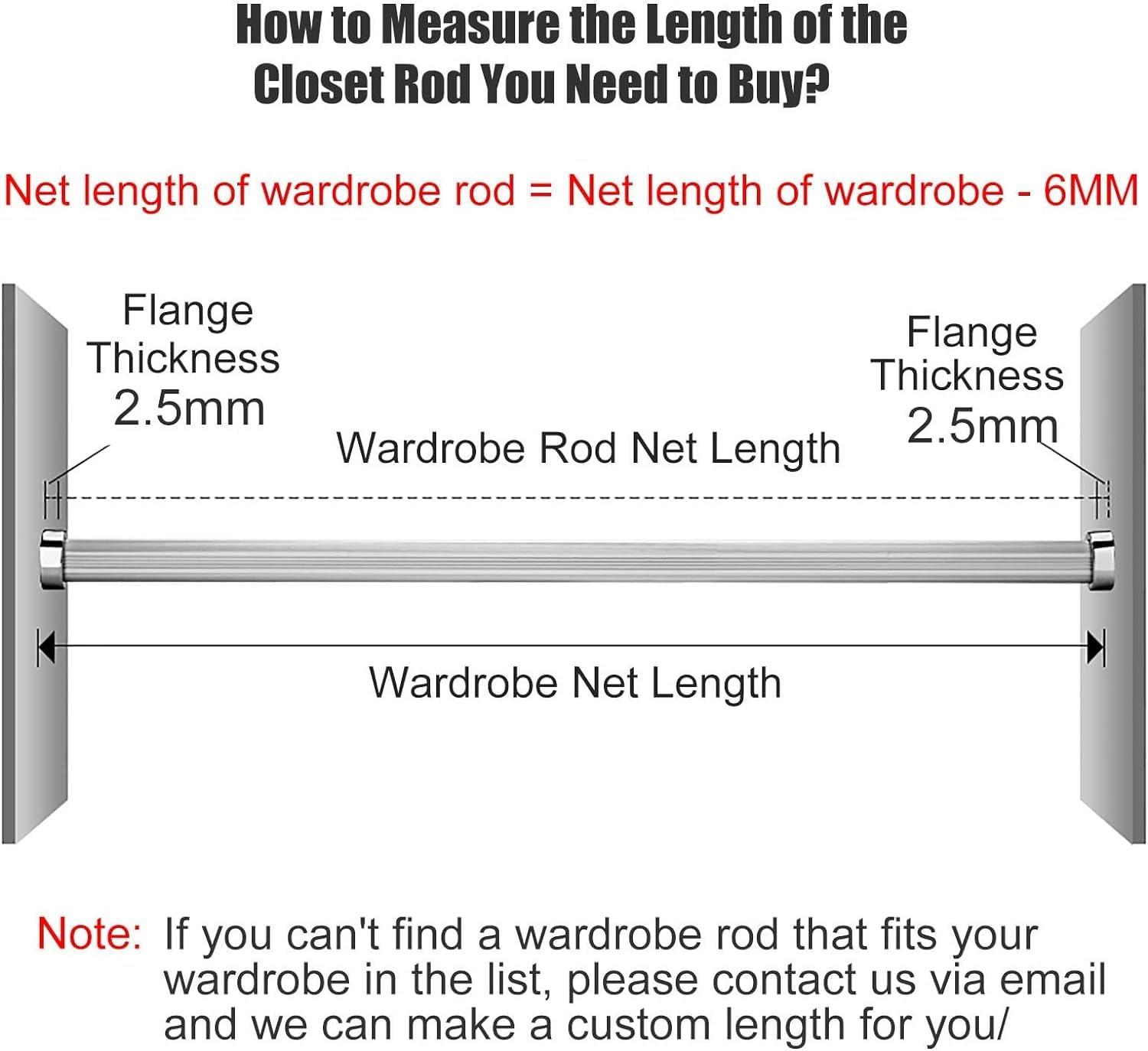 BYZOMU Oval Clothes Pole For Wardrobe Heavy Duty 160 150 140 160 120 110 100 90 80 70cm Long, Wall Mounted Metal Closet Rods Clothes Hanger With End Supports, Load 330lbs ( Color : Gold , Size : 33inch/83.8c