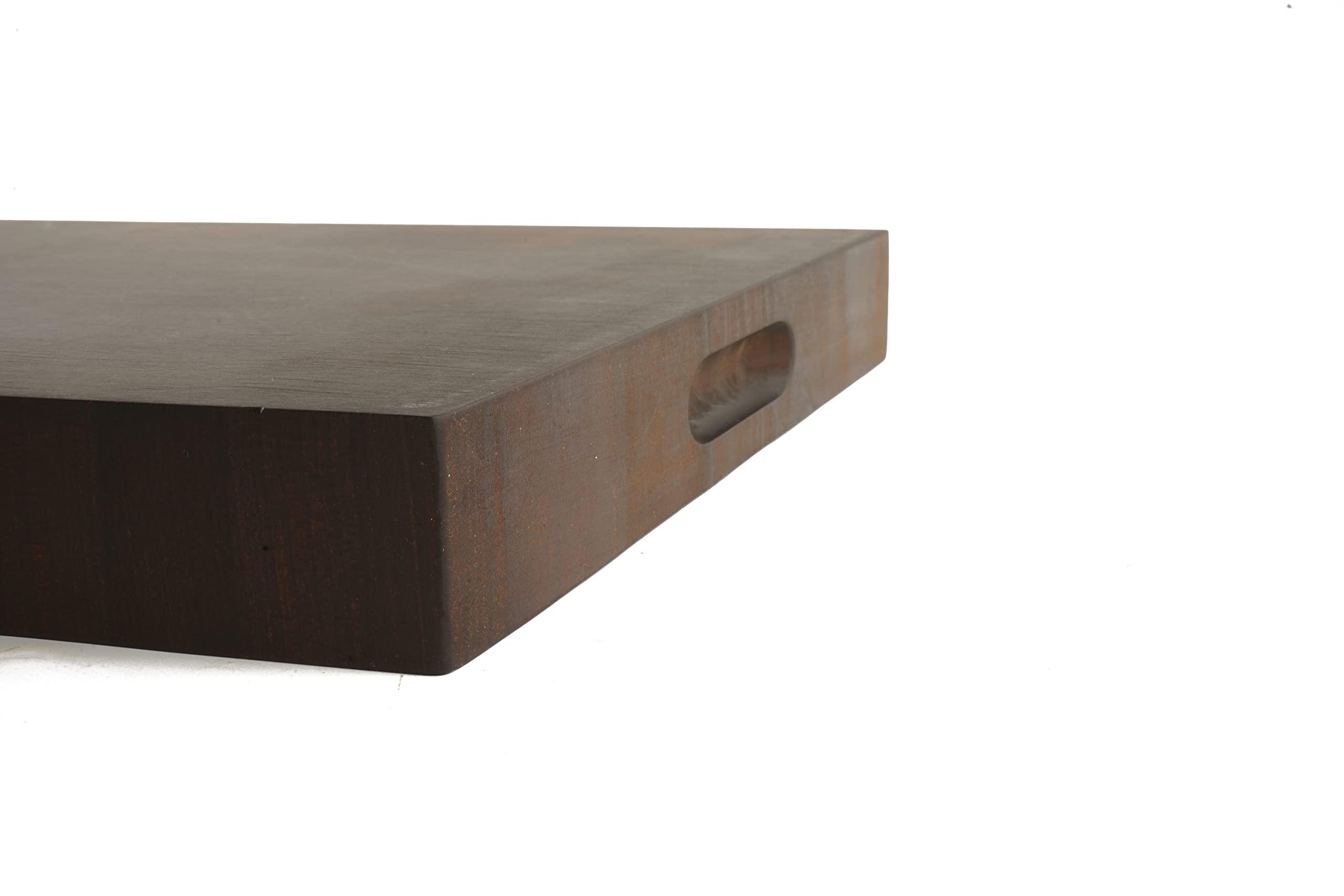 BOUMBI BOUMBI Thermo Wood (Carbonized) Maple Wood End Grain Cutting Board(17 x10.5 x 1.5 inches)