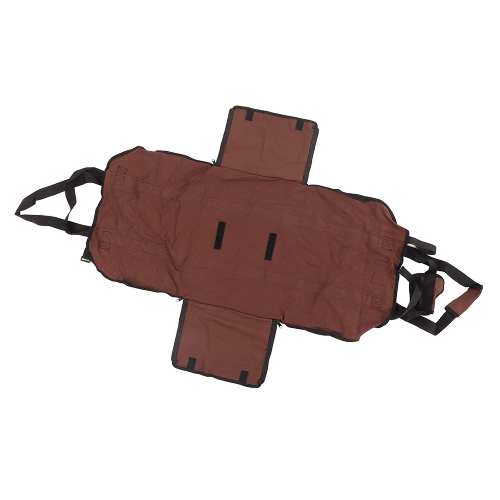 JEOZBM JEOZBM Canvas Log Carrier Bag, Waxed Canvas Firewood Log Carrier Tote, Waxed Canvas Firewood Log Carrier Tote, for Carrying Wood at Home or Camping by Outdoor