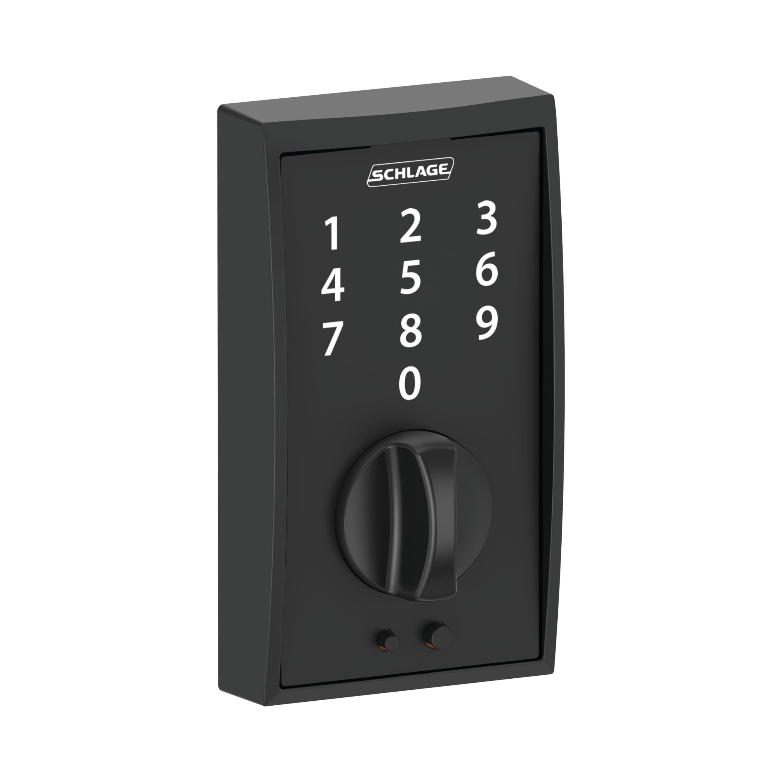SCHLAGE SCHLAGE BE375 CEN 622 Touch Keyless Touchscreen Electronic Deadbolt Lock, Matte Black