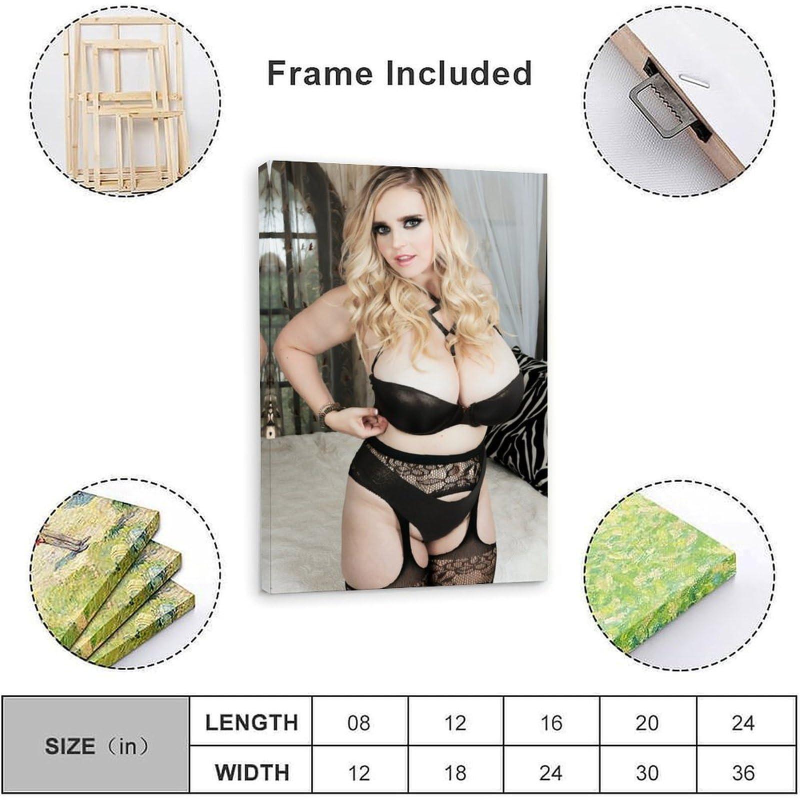 Generic Codi Vore Big Boobs Sexy Model Bedroom Wall Art Poster 2Wall Poster Art Canvas Printing Living Room Office Bedroom Aesthetic Poster 12x18inch(30x45cm) Frame-style