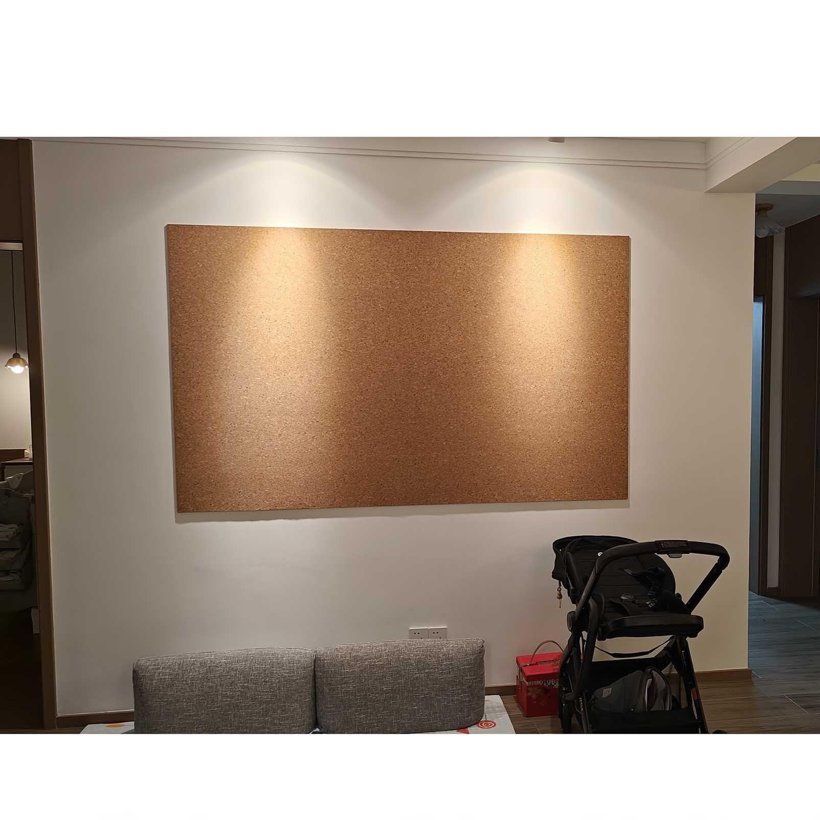 LYZLPHLL Cork Boards for Walls, Bulletin Board Sheet, Large Cork Board, Notice Boards for Home, Cork Rolls 1/3\" 1/4\" Thick, for DIY Supplies Home (Color : Thick 6mm, Size : 0.6mx1m(2ftx3.3ft))