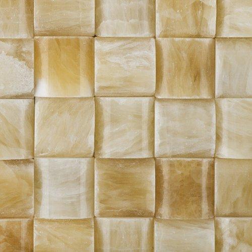 Oracle Moldings Honey Onyx 3D Small Bread Mosaic Tile, Polished - Box of 5 sq. ft.