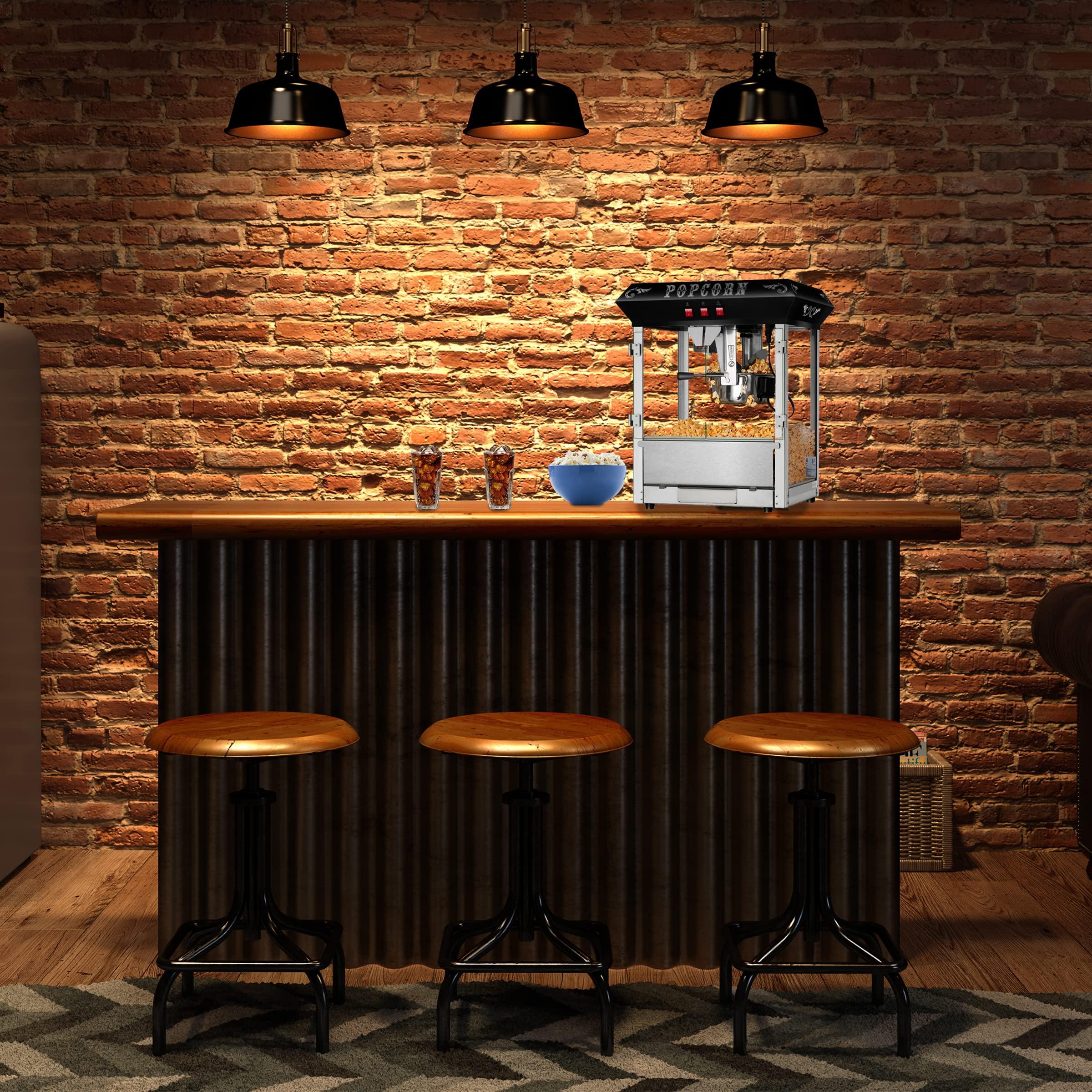 Great Northern Popcorn Superior Popcorn Hot and Fresh Popcorn Machine - Black, 8 Ounces