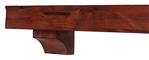 Pearl Mantels Pearl Mantels 412-60-70 Shenandoah Pine 60-Inch Fireplace Mantel Shelf, Rustic Cherry