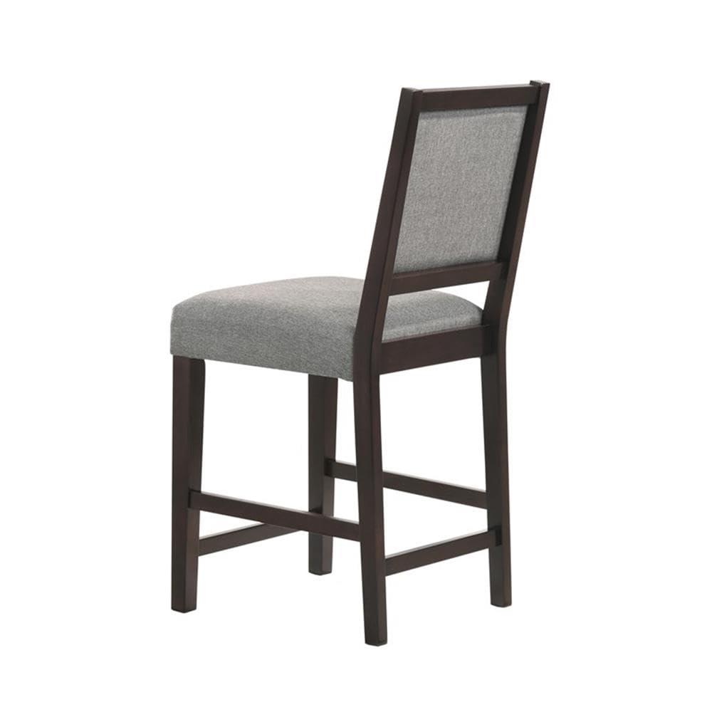 Coaster Home Furnishings Coaster Upholstered Fabric Counter Height Stools in Gray