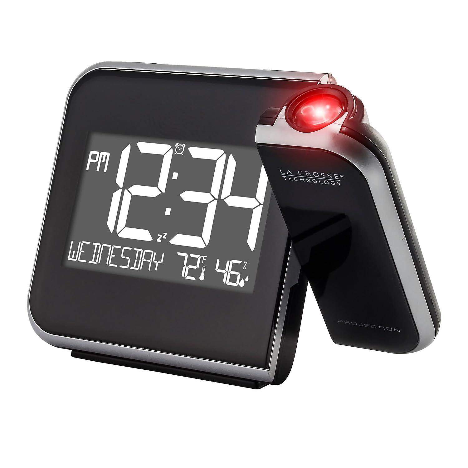 La Crosse Technology La Crosse Technology Projection Alarm Clock with Indoor Temperature and Humidity (616-1412)