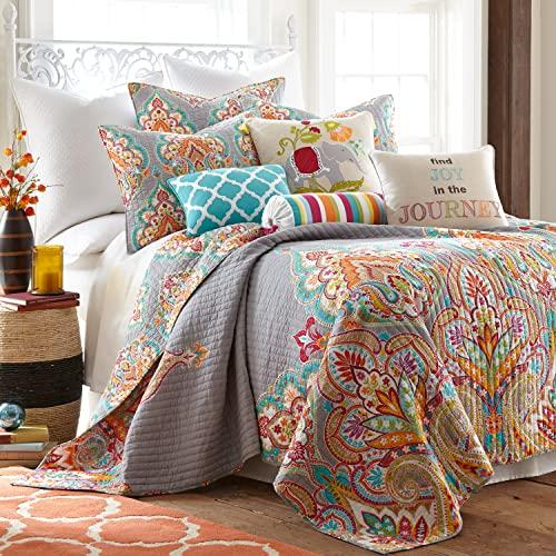 Levtex Home Levtex Home Marielle Grey King Cotton Quilt Set, Grey, Damask