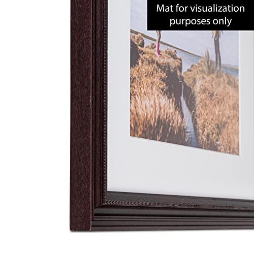 ArtToFrames ArtToFrames 6x13 inch Dark Cherry Stain Wood Picture Frame, 2WOM0066-81375-YCHY-6x13