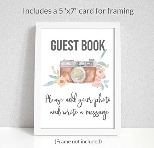 Modern Notebooks Wedding Guest Book Alternative, Guest Book Polaroid, 90 Black pages, Cardstock, Polaroid Guestbook with blank pages, Instax Guest Book For Wedding Photo Booth Props Black Guest Book Wedding.