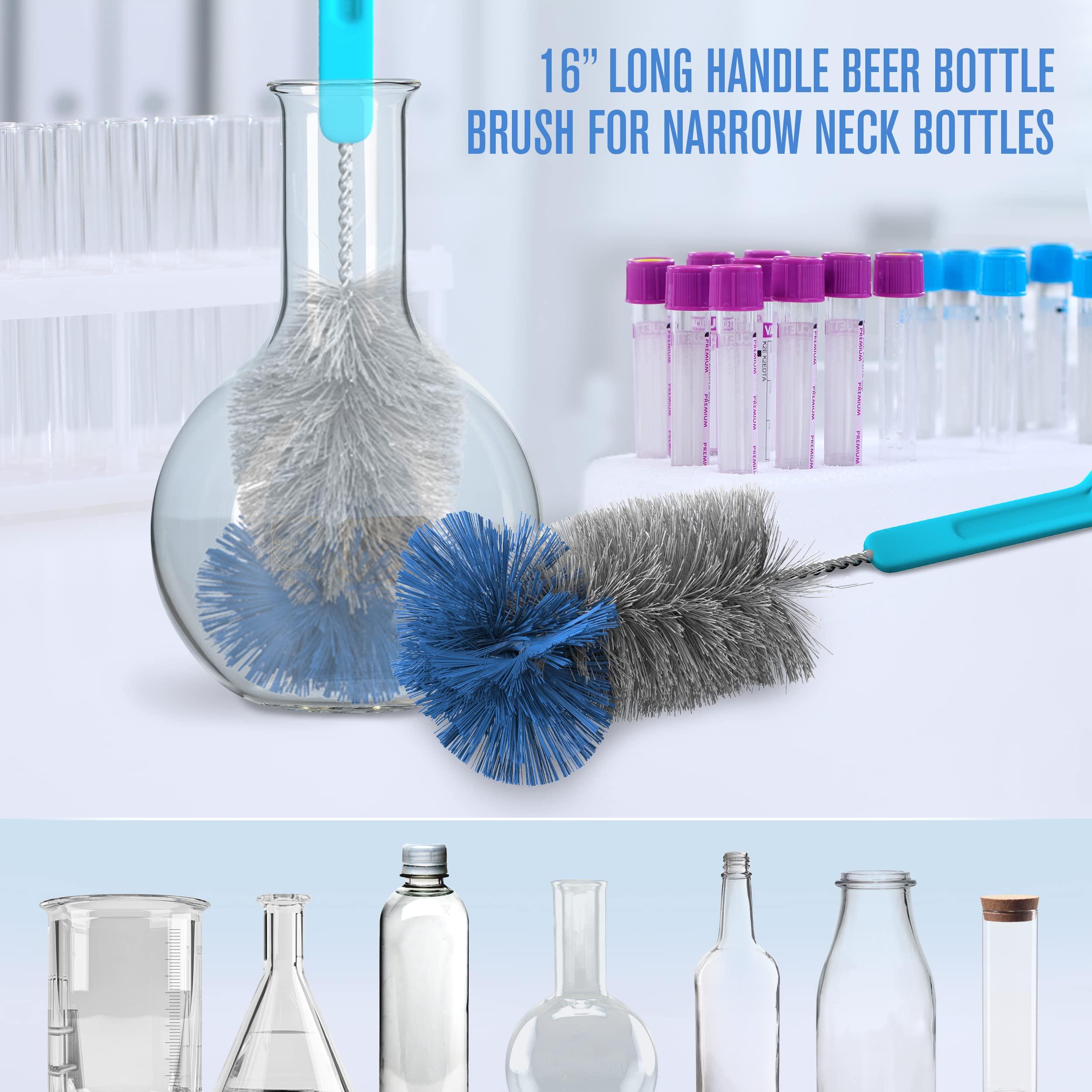 Houseables Bottle Brushes, Water Bottle Cleaner, Bottle Brush Set, Hydroflask Cleaning Kit, Glass Bottle Cleaner, Cup Cleaner Brush, Straw Brush, Bottle Washer Brush, Bottle Scrubber, Bottle Cleaning Brush, 9PK