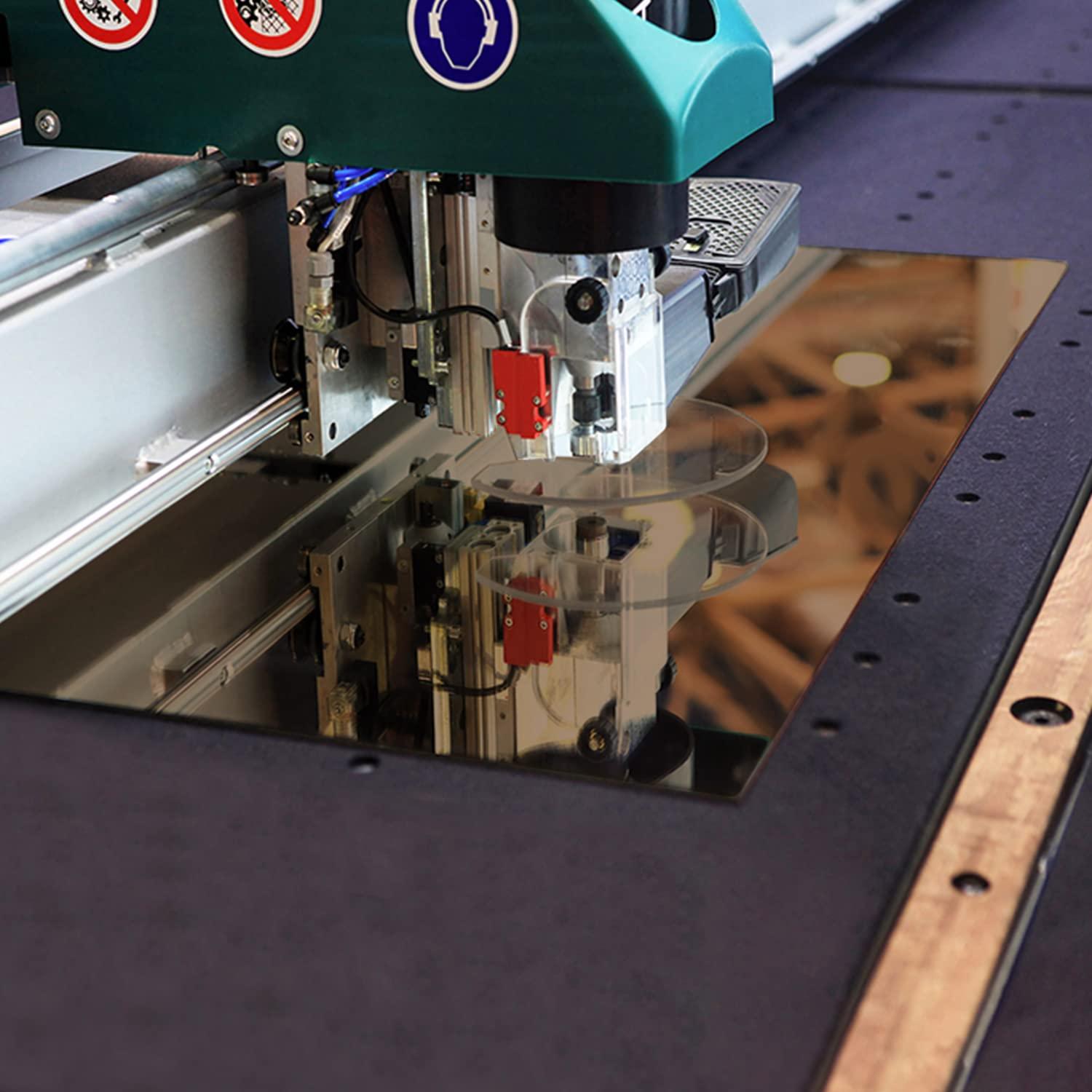 Fab Glass and Mirror Fab Glass and Mirror Cut to Size Mirror Panels - 1/4" Thick Pencil Edge Bronze Mirror Custom Size, Frameless Full-Length Mirror for Bedroom, Wardrobe Doors, Table Cover