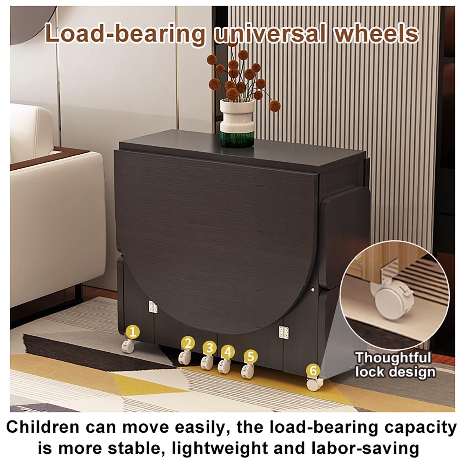 SFJATTA Square Dining Table And 4 Chairs Set, Foldable Tables And Chairs, Coffee Table And Chair Combination Balcony Living Room Dining Table, Used For Living Room And Kitchen Rest(Color:1.2m white suit 2)