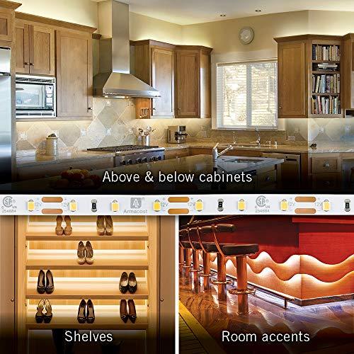 Armacost Lighting Armacost Lighting 132210 8.2 ft. LED Tape Light Soft White (2700K) RibbonFlex Pro Series 60, Dimmable, 250 Lumens per ft., 12-Volt