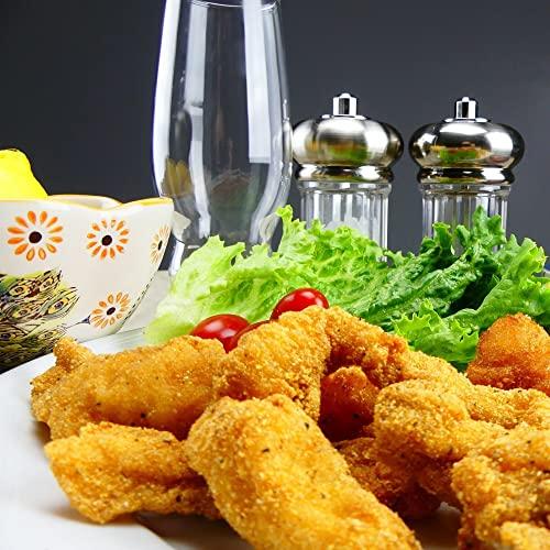 Bayou Classic Bayou Classic 1150 14-qt Stainless Fry Pot Features Heavy Welded Handle Stainless Lid and Stainless Perforated Basket w/ Cool Touch Handle Perfect For Frying Fish Shrimp or Hushpuppies