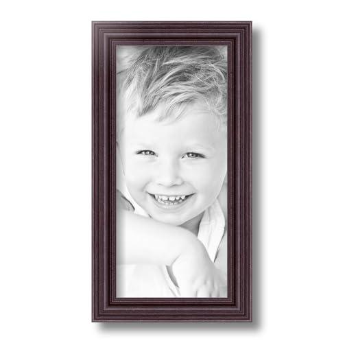ArtToFrames ArtToFrames 6x13 inch Dark Cherry Stain Wood Picture Frame, 2WOM0066-81375-YCHY-6x13