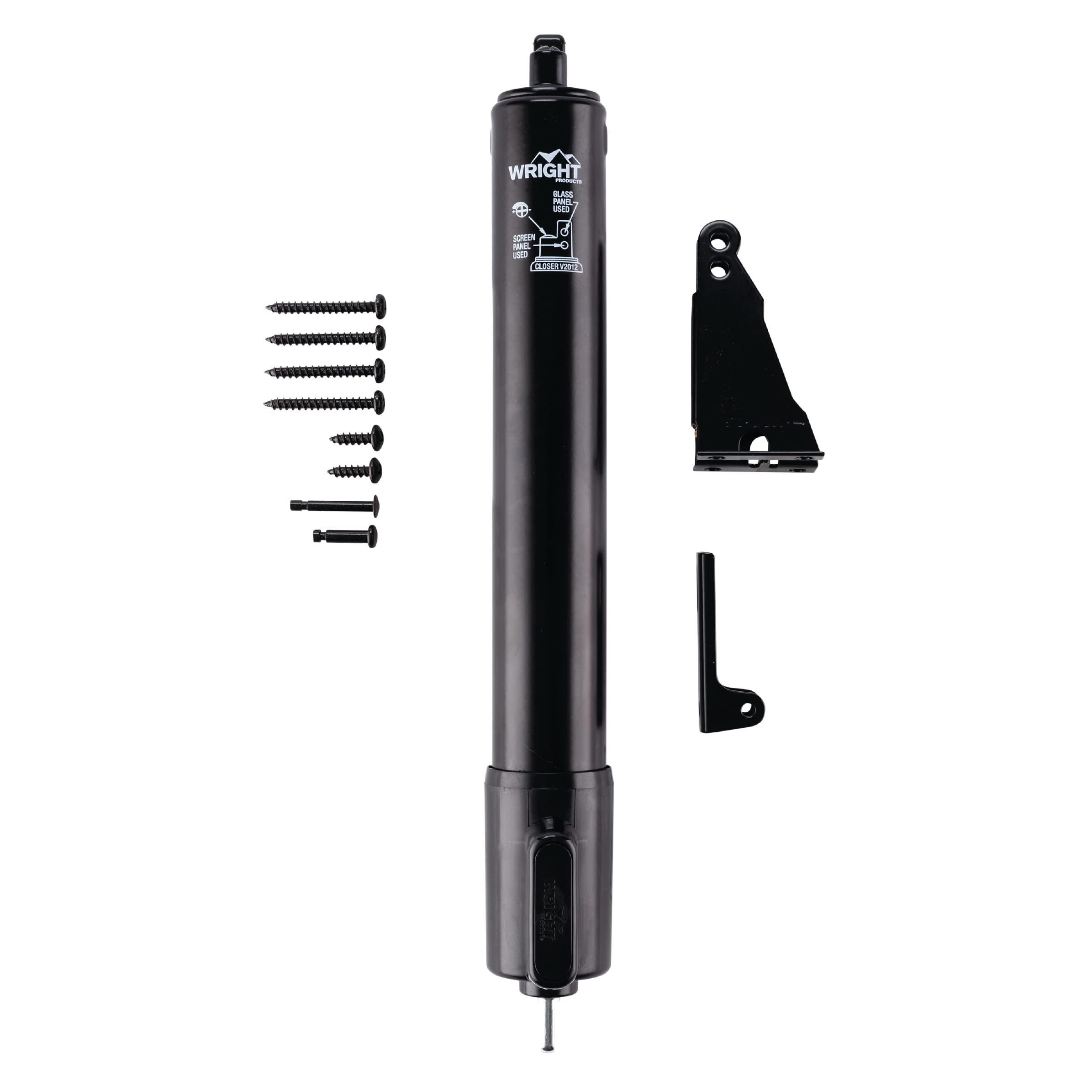 Wright Products Wright Products V2012BL Heavy Duty Tap-N-Go Pneumatic Closer, Black