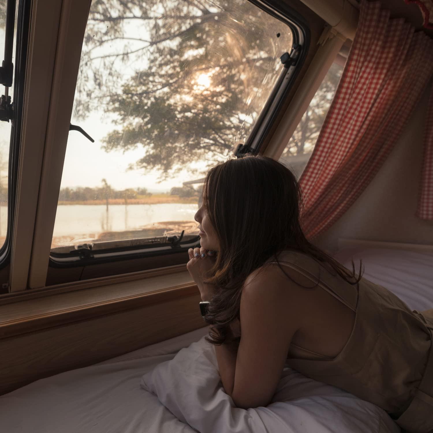 NON Sticky cotton Short Queen Sheets for Rv Camper 100% Cotton Rv Sheets Short Queen Sheets Camper Sheets Rv Queen Sheets Short Queen Sheet Set for Rv Camper Short Queen Sheets for Rv Mattress Light Grey Solid