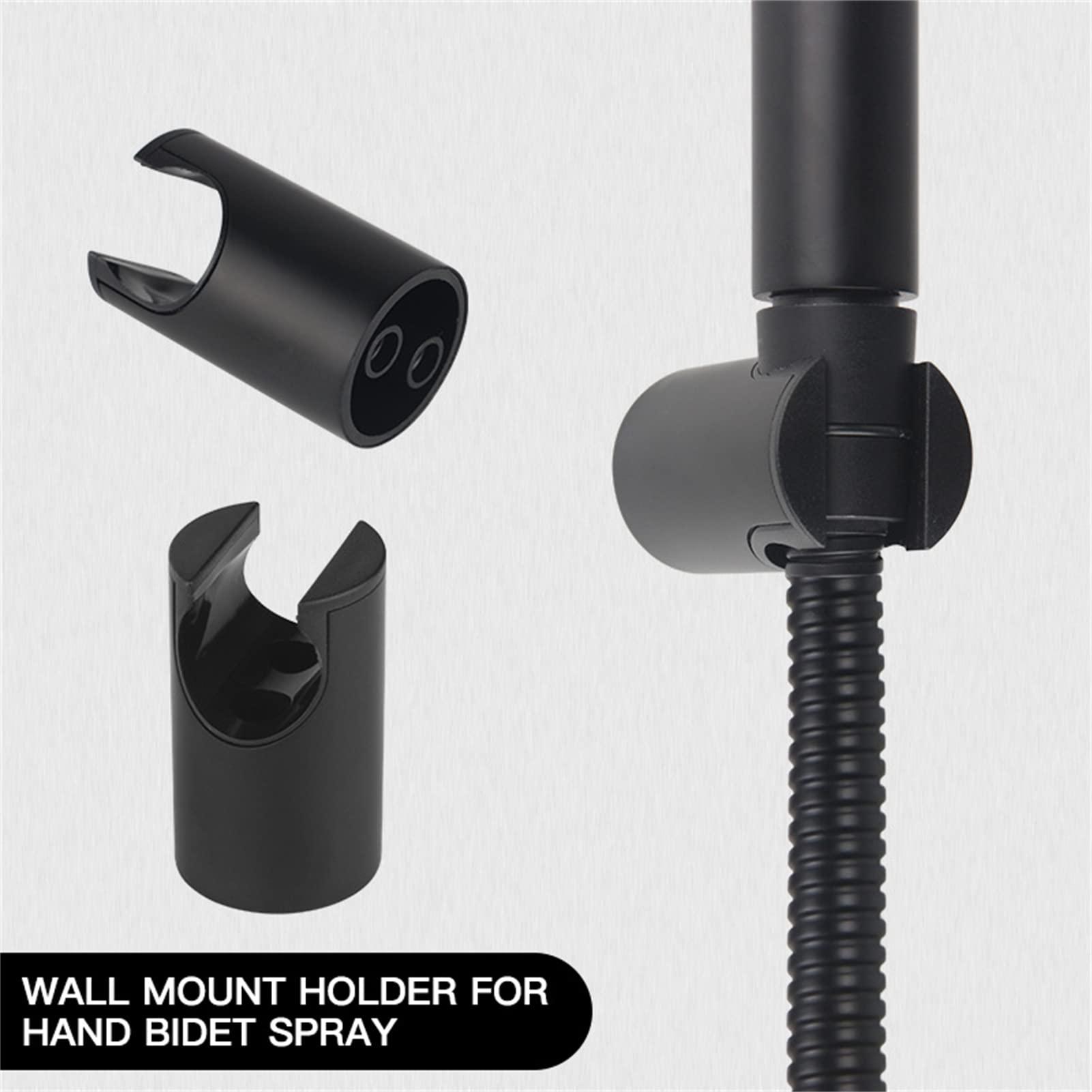 YEAHSO Bidet Sprayer for Toilet, Handheld Sprayer Kit, Stainless Steel Bathroom Cloth Diaper Faucet Fixture,Brushed (Color : Black)