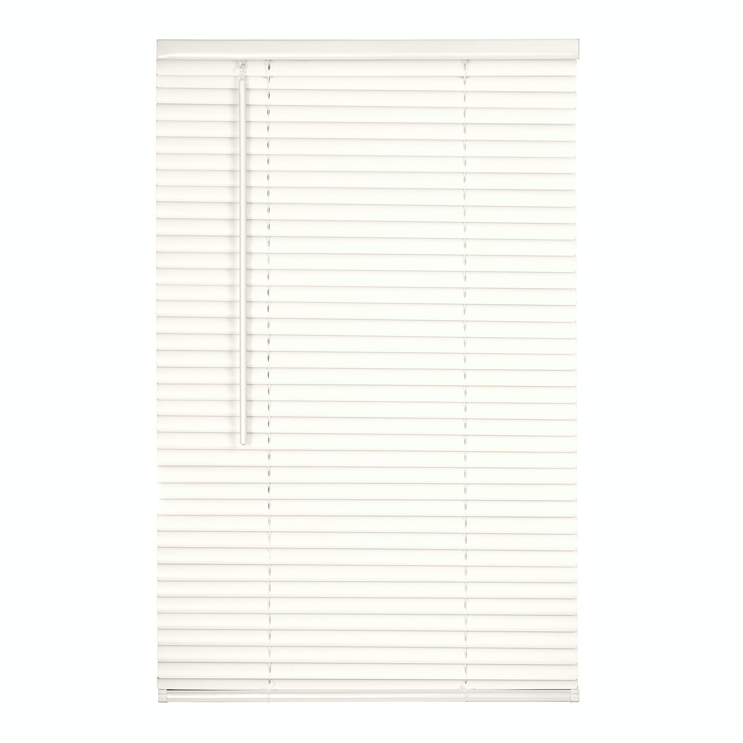 LOTUS & WINDOWARE LOTUS & WINDOWARE Cordless, Room Darkening 1" Vinyl-Plus Mini Blind 35" Wide x 96" Long, Alabaster (RLX3596AL)