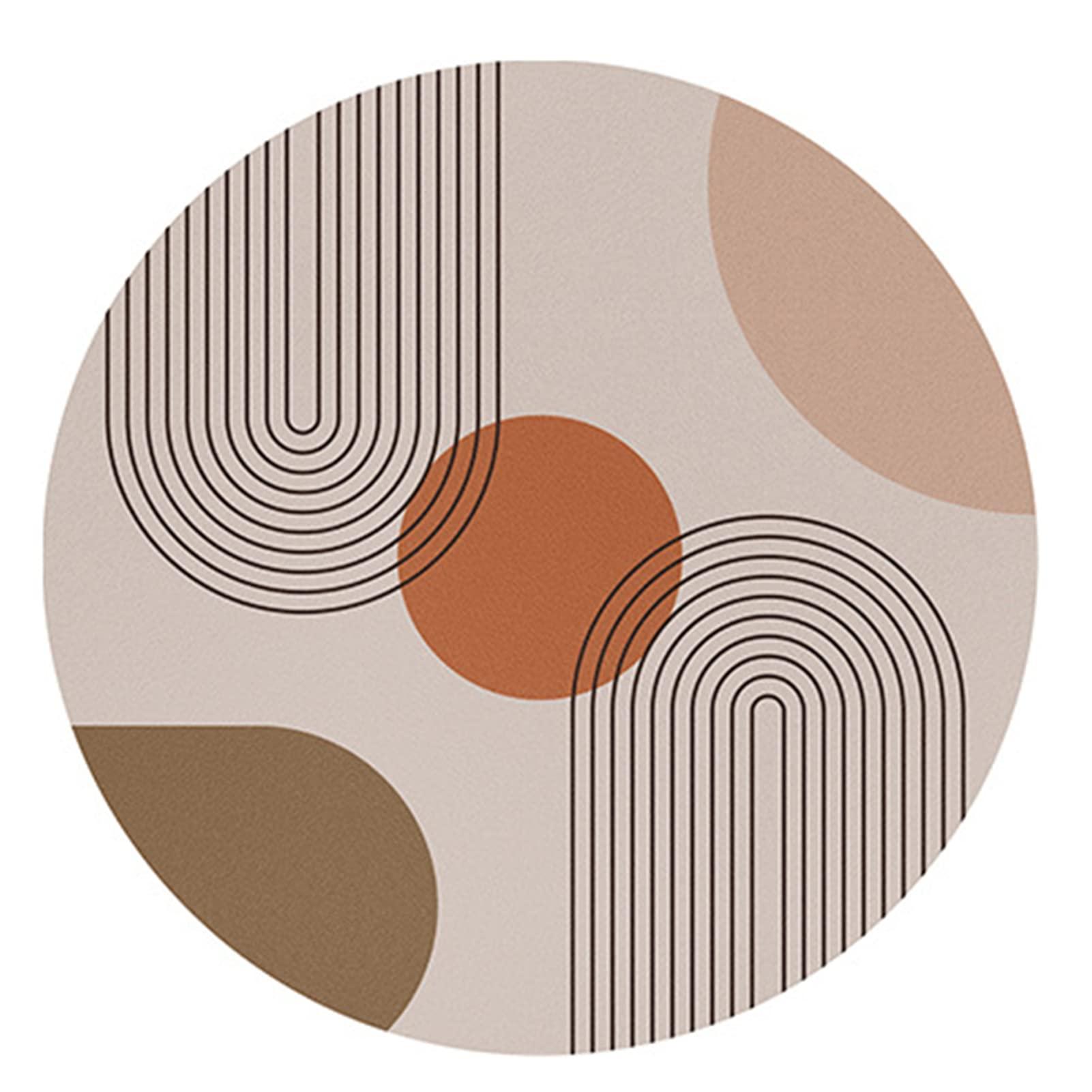 Sharunec Super Soft Circle Rugs for Castle Toddlers Play Tent Circular Area Rugs for Kids Bedroom Baby Room Decor Round Carpets and Nursery Rugs,Style y002,140 cm(4.6 ft)