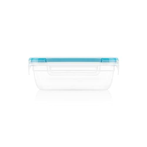 Snapware Snapware Total Solution 3-Cup Plastic Food Storage Container with Lid, 3-Cup Rectangular Meal Prep Container, Non-Toxic, BPA-Free Lid with 4 Locking Tabs, Microwave, Dishwasher, and Freezer Safe