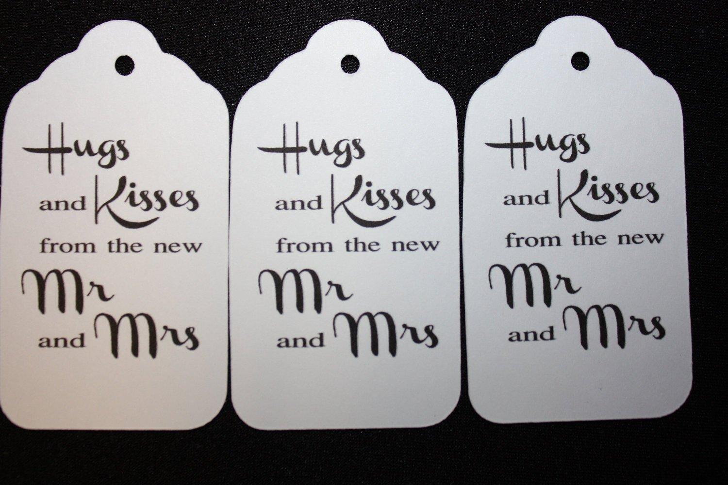 TiaZoey Hugs and Kisses from the new Mr and Mrs White Card Stock Tags 50 tags
